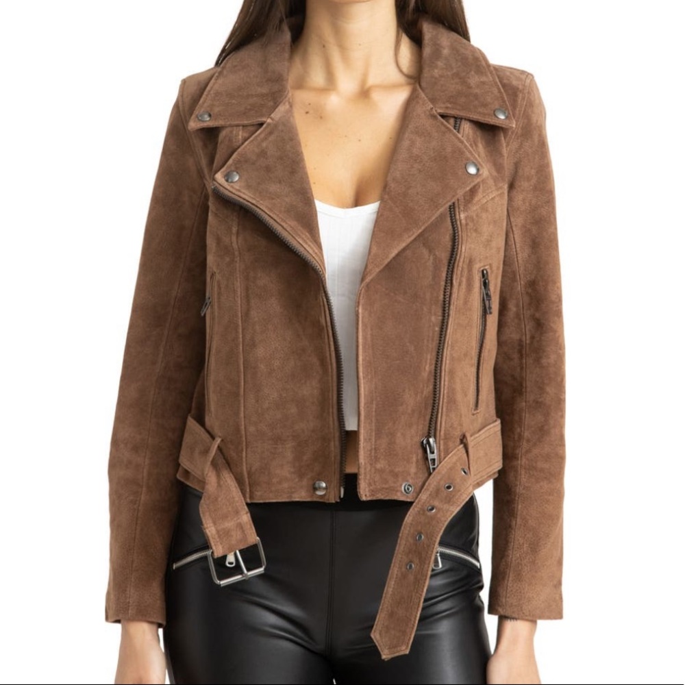 Blank NYC Suede Moto Jacket - Picture 1 of 7